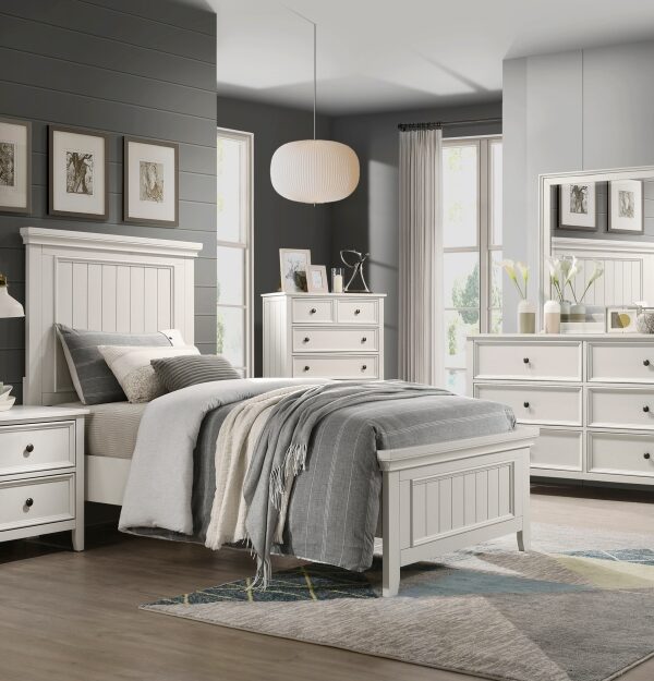 1581 Bedroom Donahue Collection 4pc Set (QB+NS+DR+MR)