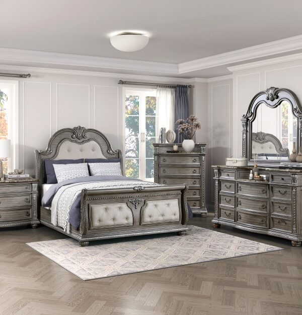 1583 Bedroom Bennington Collection 4pc Set (QB+NS+DR+MR)