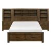 HE-1592-1WB  5pc Set Queen Wall Platform Bed (QB+2NS+2NS-P)