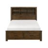 HE-1592-1WB  5pc Set Queen Wall Platform Bed (QB+2NS+2NS-P)