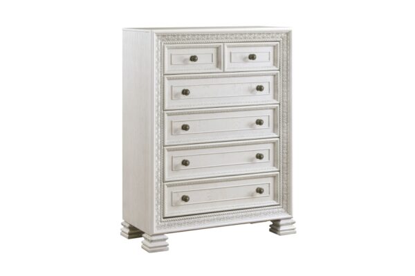 1596 Bedroom Theodora Collection 4pc Set (QB+NS+DR+MR)