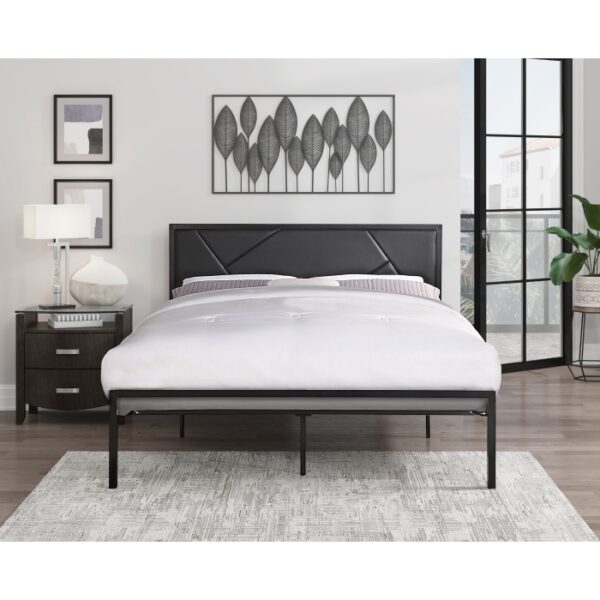 HE-1602BK-1  Queen Platform Bed
