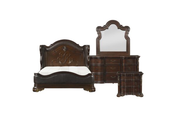 1603 Bedroom Royal Highlands Collection 4pc Set (QB+NS+DR+MR)