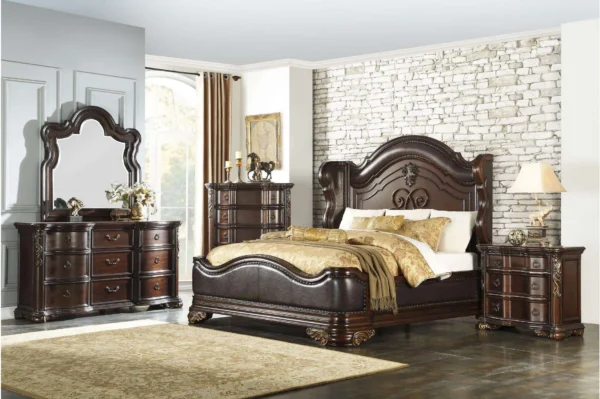 1603 Bedroom Royal Highlands Collection 4pc Set (QB+NS+DR+MR)