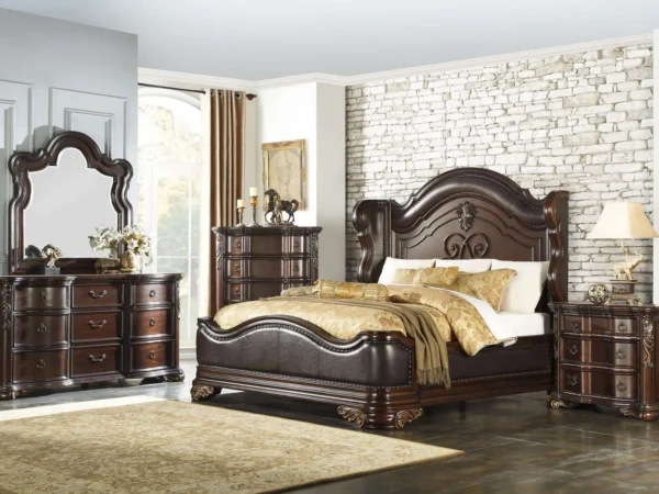 1603 Bedroom Royal Highlands Collection 4pc Set (QB+NS+DR+MR)