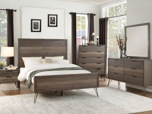 1604 Bedroom Urbanite Collection 4pc Set (QB+NS+DR+MR)