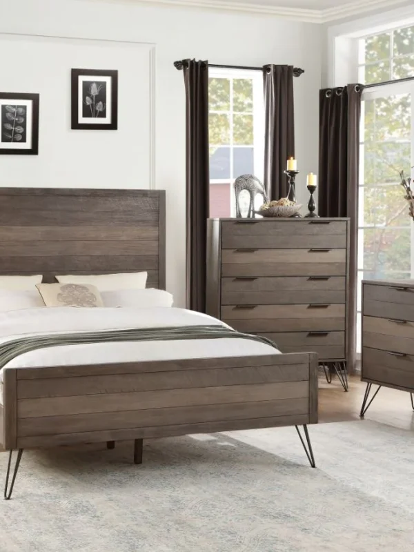 1604 Bedroom Urbanite Collection 4pc Set (QB+NS+DR+MR)