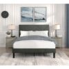 HE-1610GY-1  Queen Platform Bed