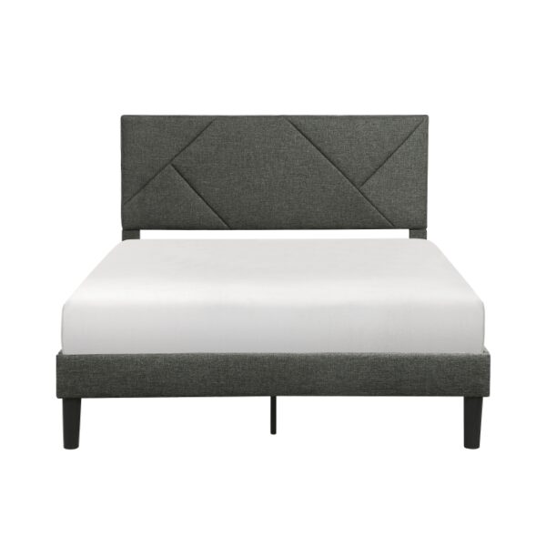 HE-1610GY-1  Queen Platform Bed