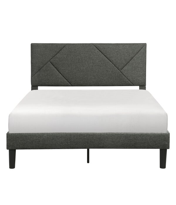 HE-1610GY-1  Queen Platform Bed