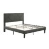 HE-1610GY-1  Queen Platform Bed