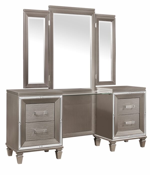 1616-15* Vanity Dresser with Mirror
