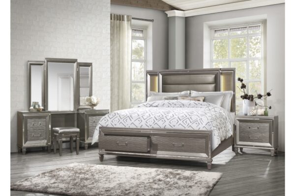 1616 Bedroom Tamsin Collection 4pc Set (QB+NS+DR+MR)