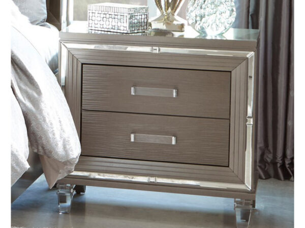 1616-4AC NIGHT STAND, ACRYLIC FRONT LEG
