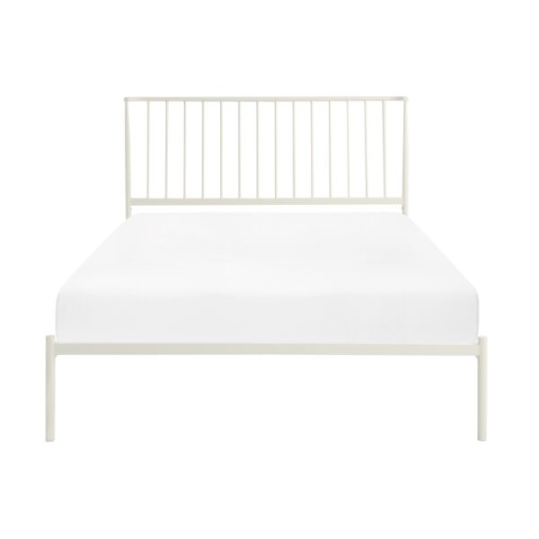 HE-1630WH-1  Queen Metal Platform Bed