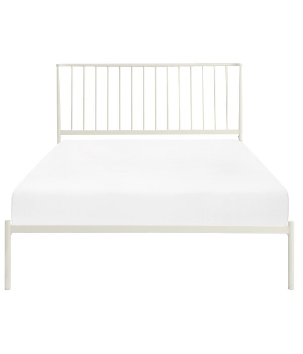 HE-1630WH-1  Queen Metal Platform Bed