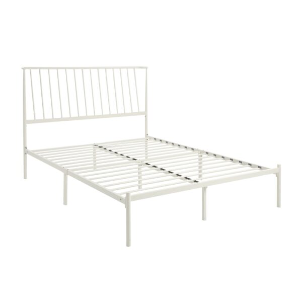 HE-1630WH-1  Queen Metal Platform Bed