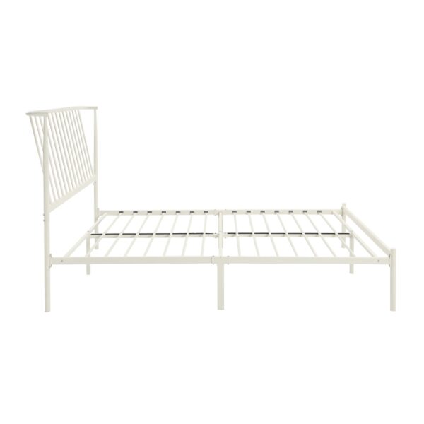 HE-1630WH-1  Queen Metal Platform Bed