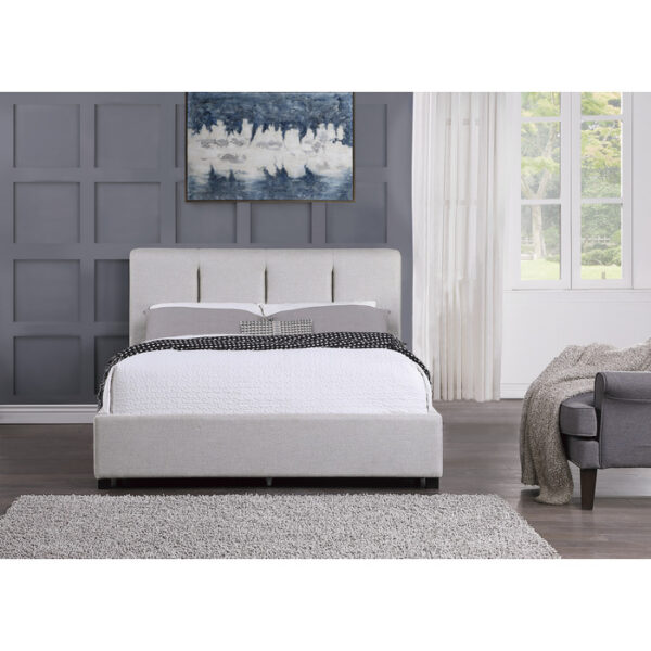 HE-1632-1DW  Queen Platform Bed with Storage Drawer