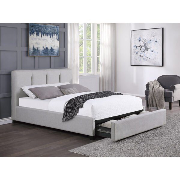 HE-1632-1DW  Queen Platform Bed with Storage Drawer