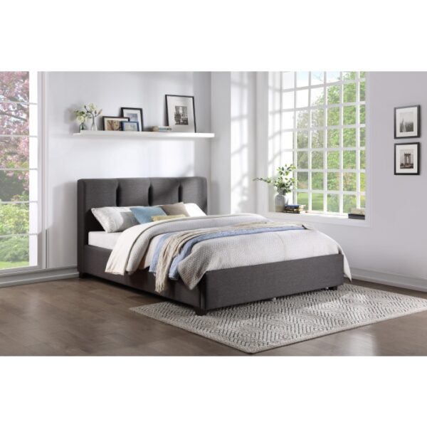 HE-1632GH-1DW  Queen Platform Bed with Storage Footboard
