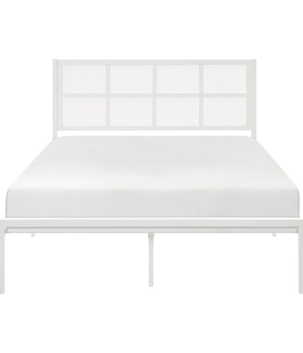 HE-1635WH-1  Queen Platform Bed