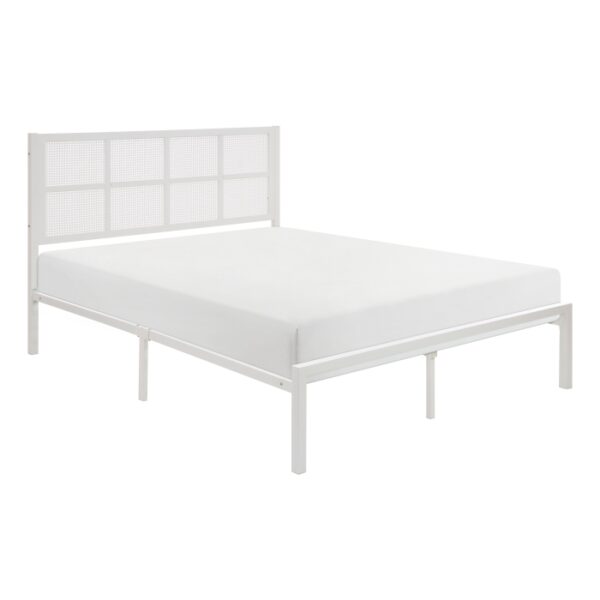 HE-1635WH-1  Queen Platform Bed