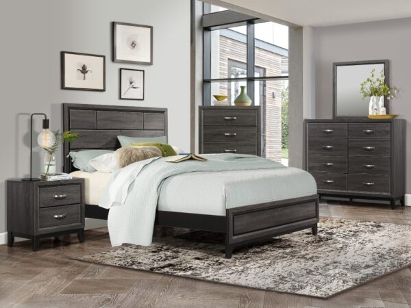 1645 Bedroom Davi Collection 4PC SET (QB+NS+DR+MR)