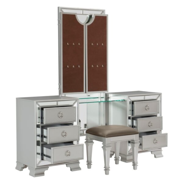 1646-15* Vanity Dresser with Mirror