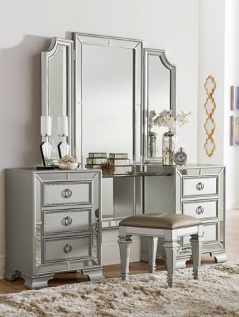 1646 Bedroom Avondale Collection 4pc Set (QB+NS+DR+MR)