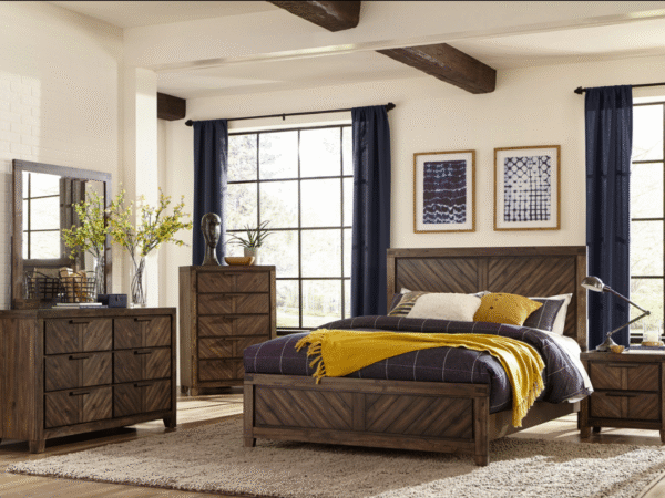 1648 Bedroom Parnell Collection 4pc Set (QB+NS+DR+MR)
