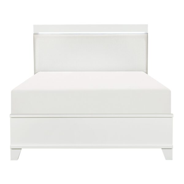 HE-1678W-1  Queen Bed, LED Lighting