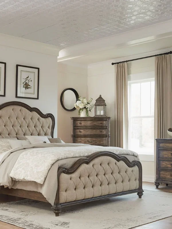 1682 Bedroom Heath Court Collection 4pc Set (QB+NS+DR+MR)