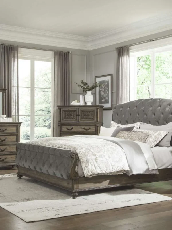 1693 Bedroom Rachelle Collection 4pc Set (QB+NS+DR+MR)
