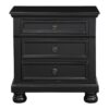 1714BK-4 Night Stand, Hidden Drawer