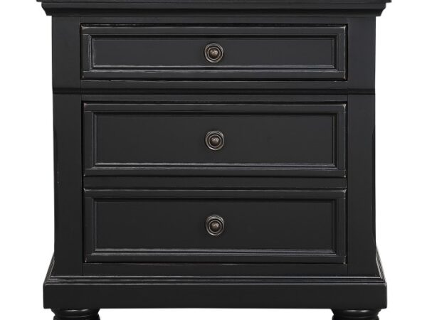 1714BK-4 Night Stand, Hidden Drawer