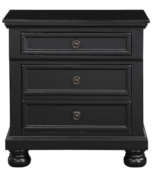 1714BK-4 Night Stand, Hidden Drawer