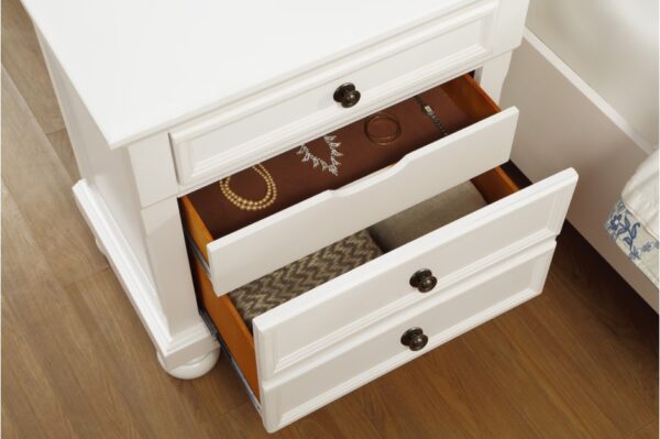 1714W Bedroom Laurelin Collection 4PC SET: 1QB,1NS,1DR,1MR