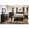 HE-1718GY-1  Queen Platform Bed with Footboard Storage