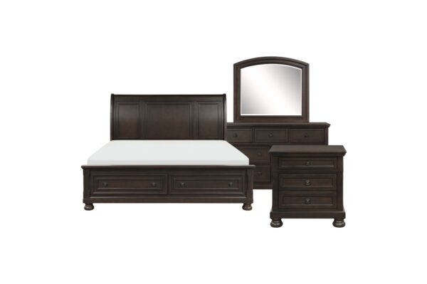 1718GY Bedroom Begonia Collection 4pc Set (QB+NS+DR+MR)