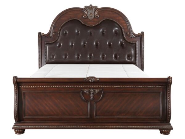 HE-1757-1  Queen Sleigh Bed