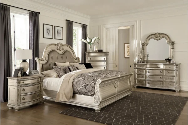 1757SV Bedroom Cavalier Collection 4pc Set (QB+NS+DR+MR)