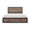 HE-1762-1  Queen Platform Bed with Footboard Storage