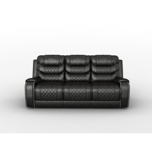 9405GY-3 Double Reclining Sofa with C...