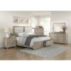 HE-1820N-1  Queen Platform Bed with Footboard Storage
