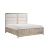 HE-1820N-1  Queen Platform Bed with Footboard Storage