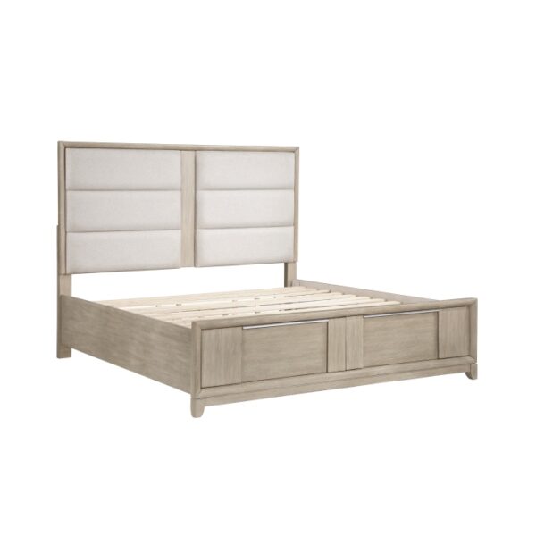 HE-1820N-1  Queen Platform Bed with Footboard Storage
