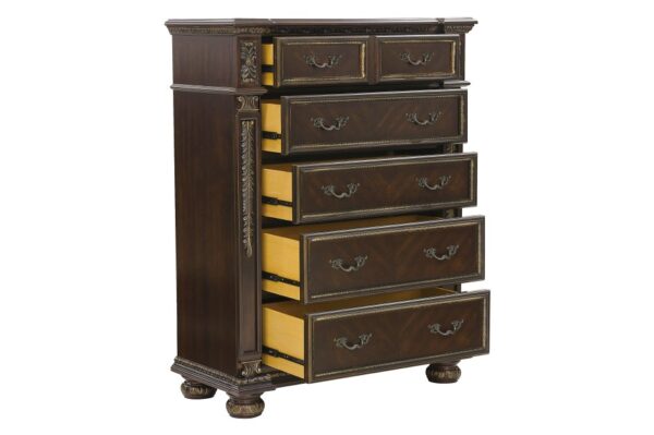 1824 Bedroom Catalonia Collection 4PC SET: 1QB,1NS,1DR,1MR