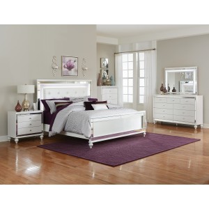 California King Bed, LED Lig