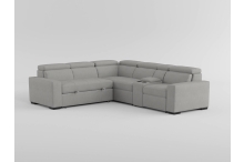 9219GY Seating-Farrah Collection 3-Piece Sectional with Adjus...